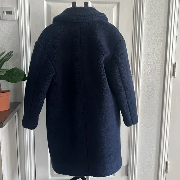 Madewell Sherpa Teddy Coat size L new - Picture 4 of 14